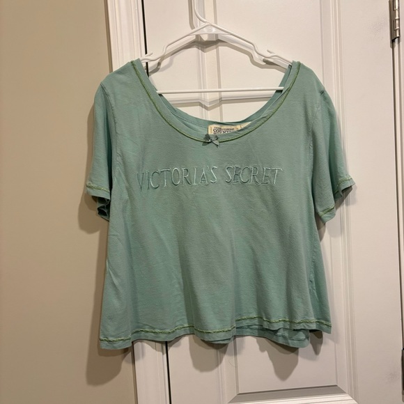 Victoria's Secret Tops - Vintage Victoria’s Secret Country Quality Cotton Oversized Embroidered T-Shirt